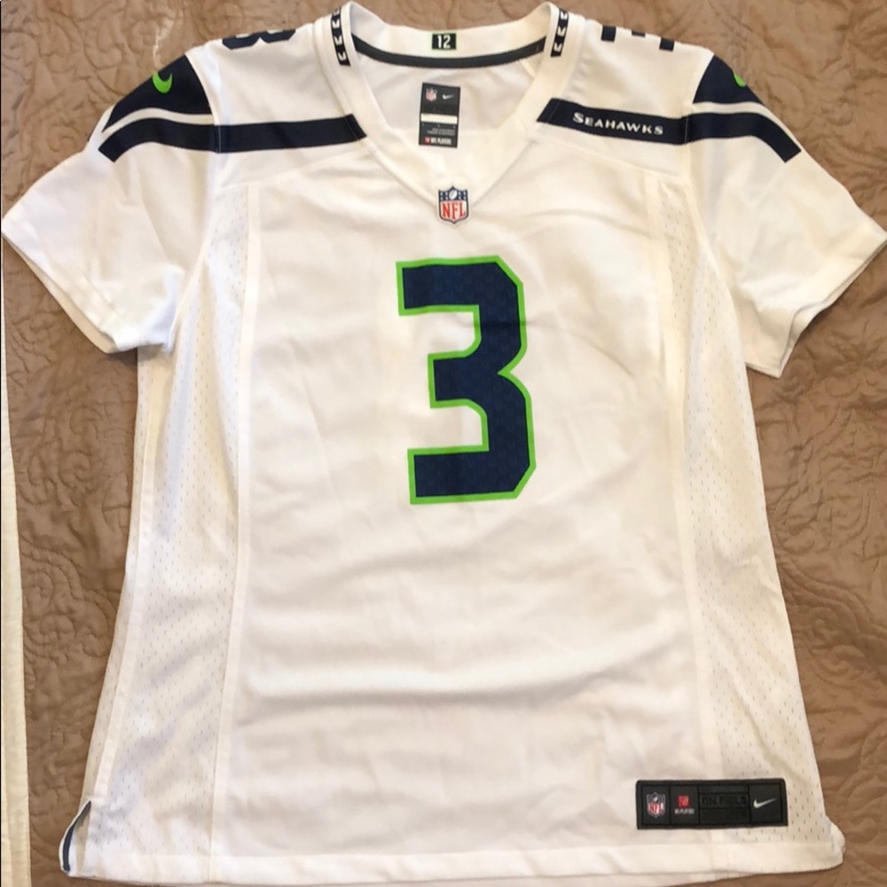 Large authentic seahawk Jersey new